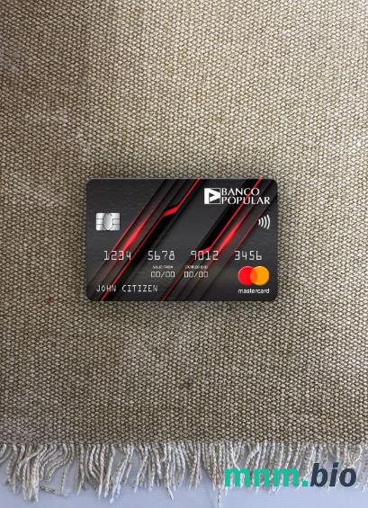 Portugal Banco Popular bank wygląd zdjęcia mastercard skan PSD + zdjęcie